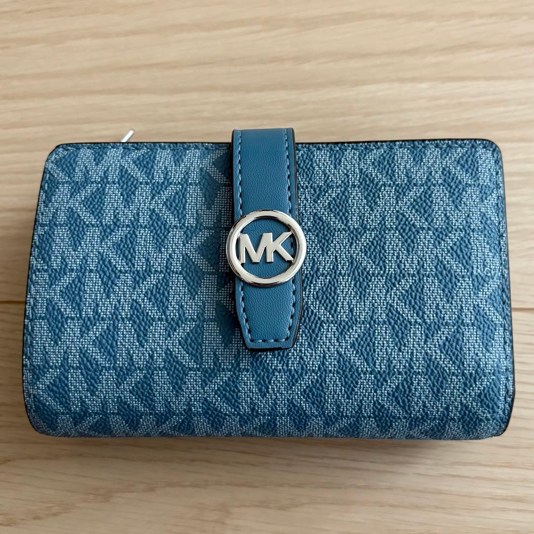 MICHAEL KORS マイケルコース 二つ折り財布　ブルー