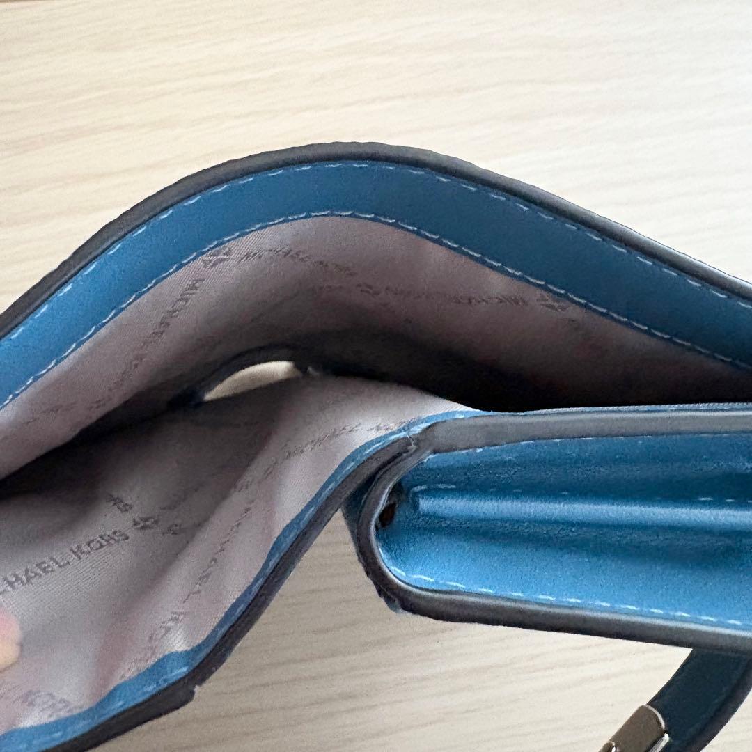 MICHAEL KORS マイケルコース 二つ折り財布　ブルー