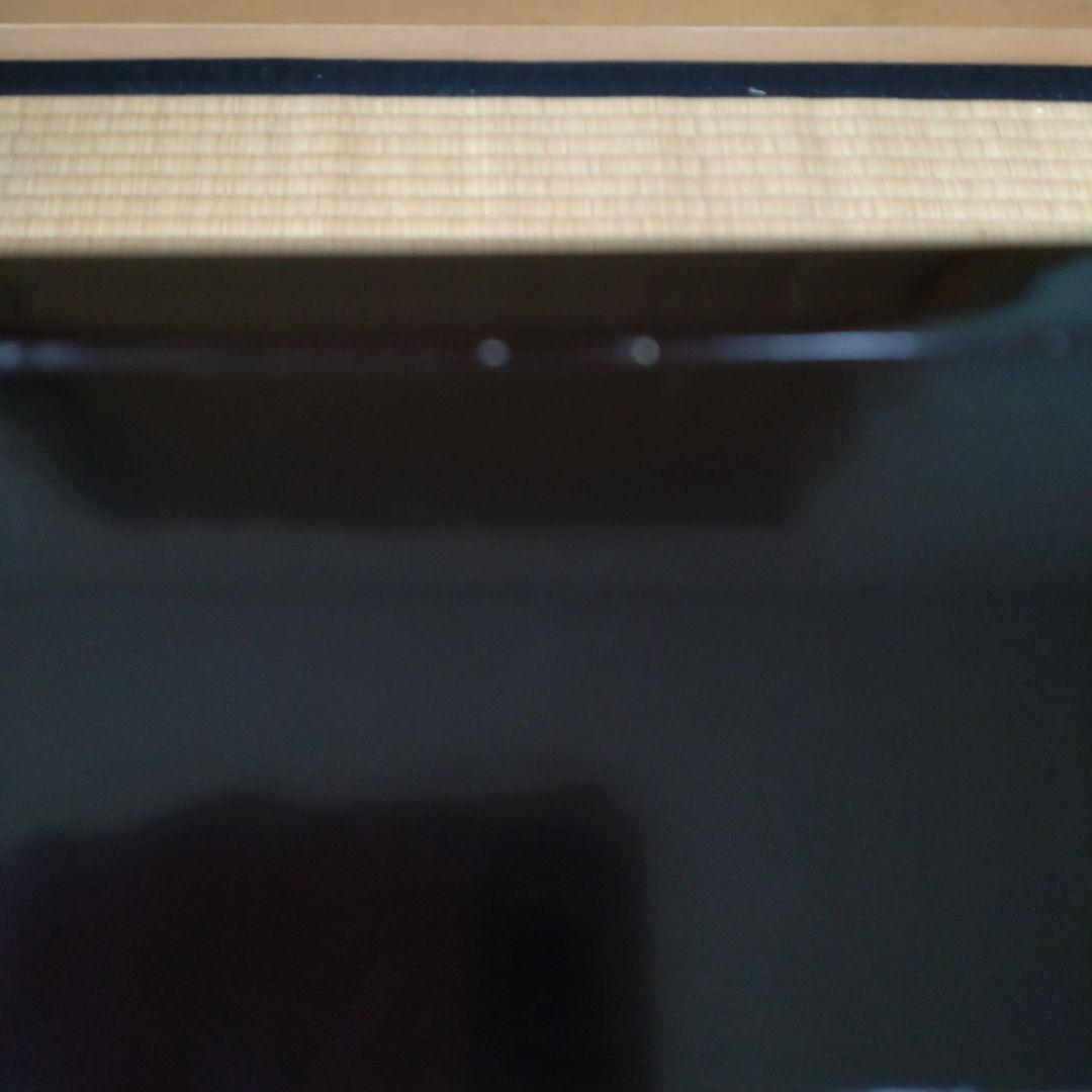 炉縁　真塗　木製漆　黒　紙箱