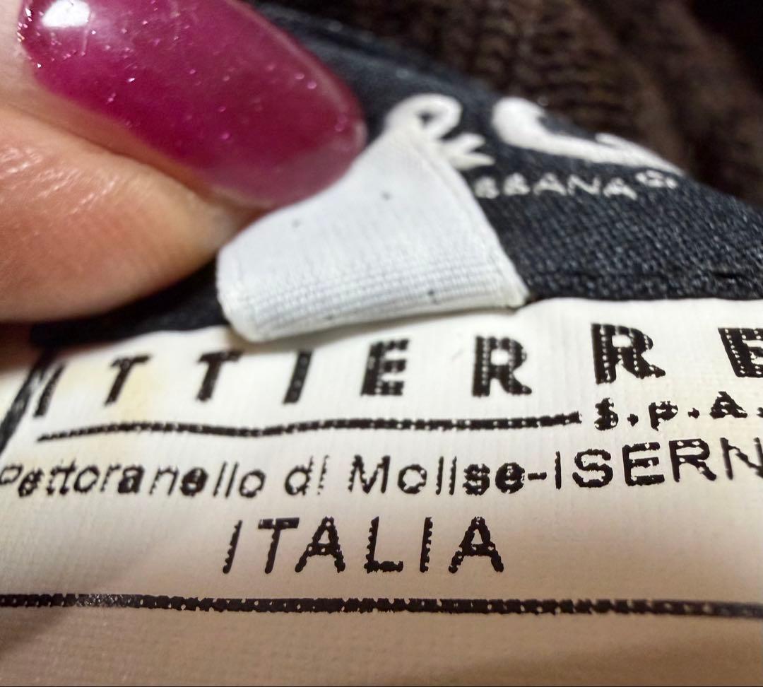 D&G ダークブラウン ジップアップニットジャケット