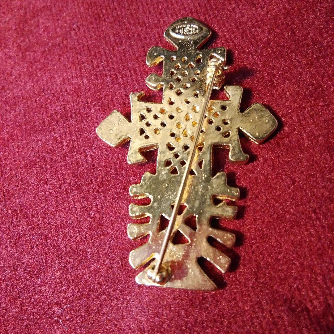 シャネルブローチレディースココマークアクセサリークロス風ゴールドヴィンテージ