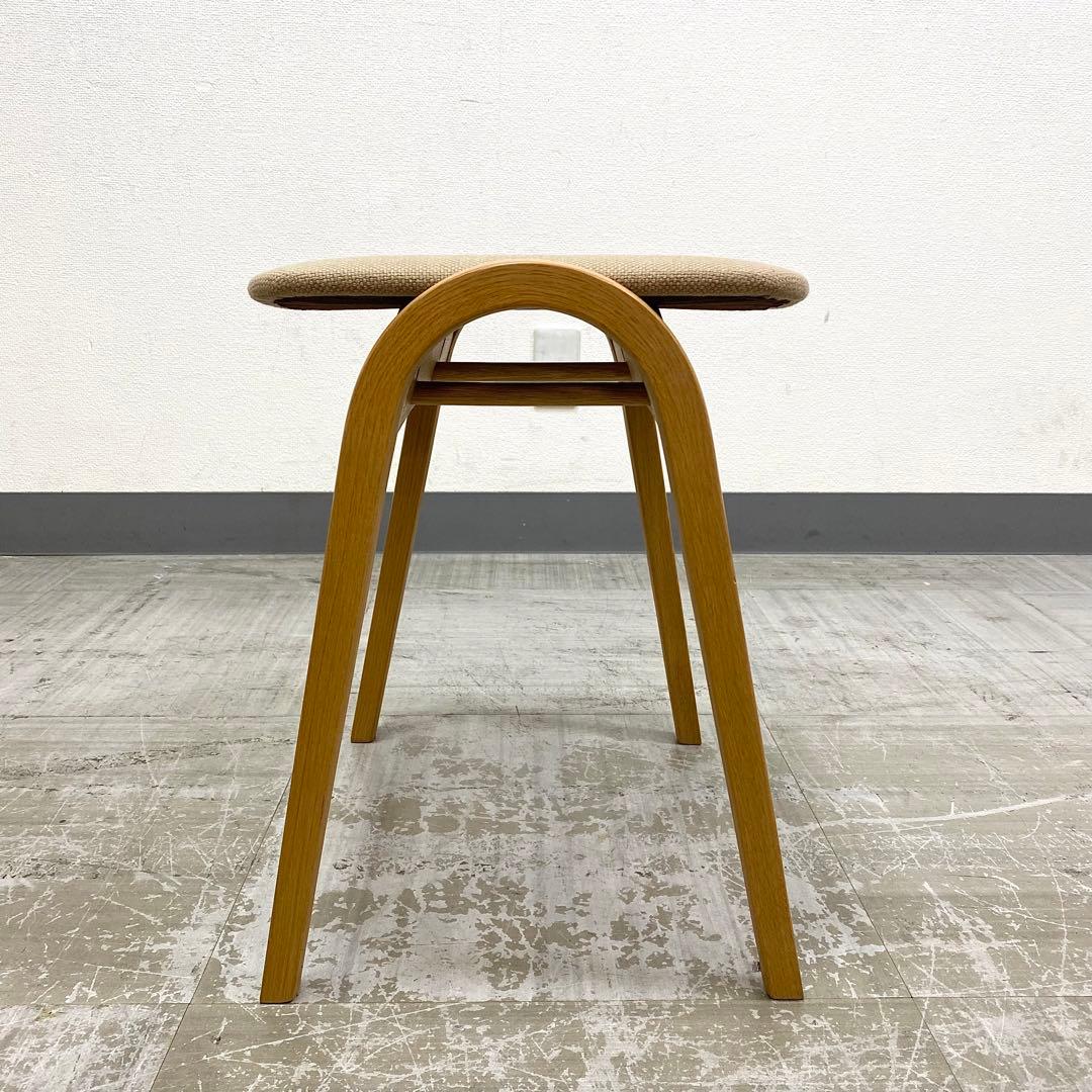 秋田木工 No.202 スツール ナラ材 スタッキングチェア 椅子 4