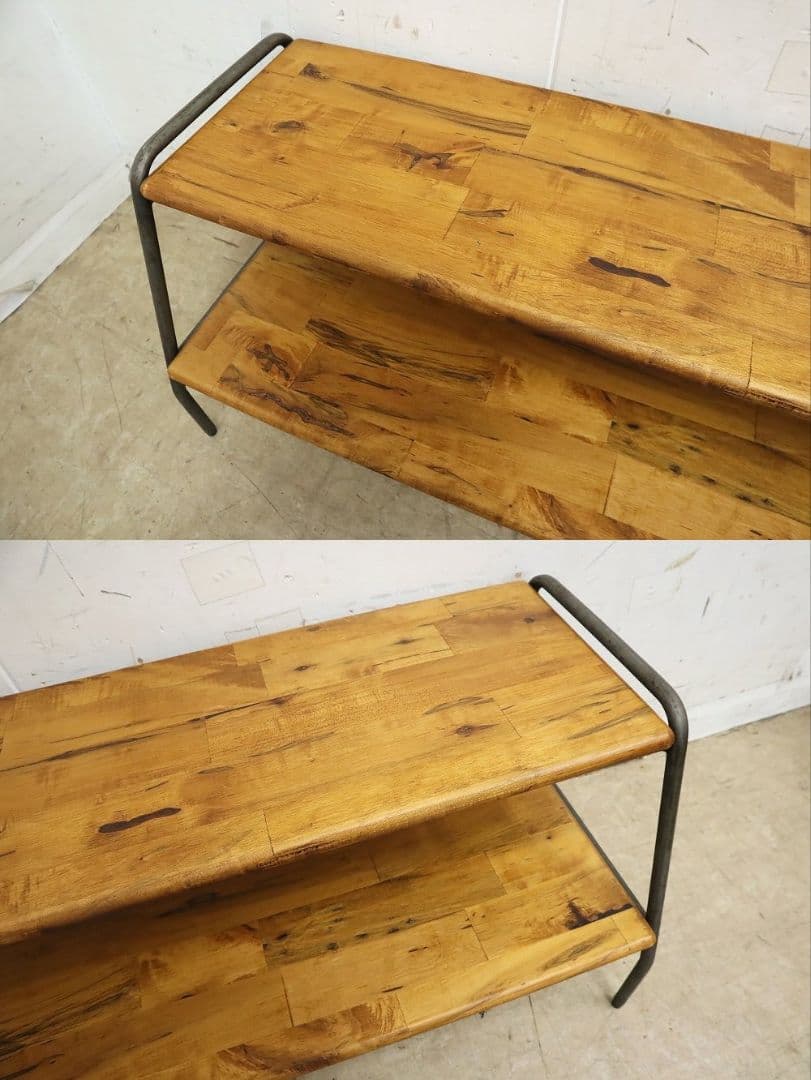 展示品！a.depeche★古材 テレビボード・シェルフ・TVボード・棚アイアン