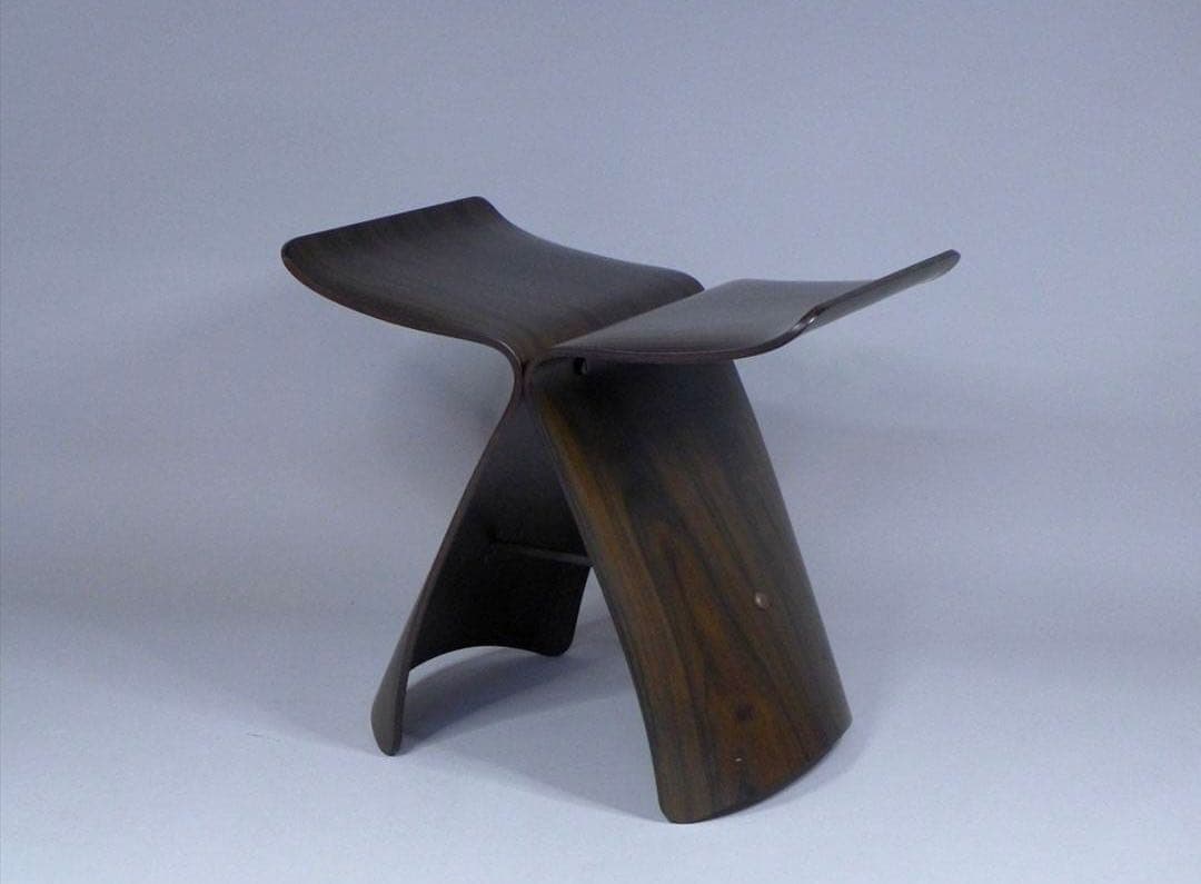 ま*こ様 天童木工 柳宗理 『バタフライスツール』ローズウッド材　検/剣持勇 長