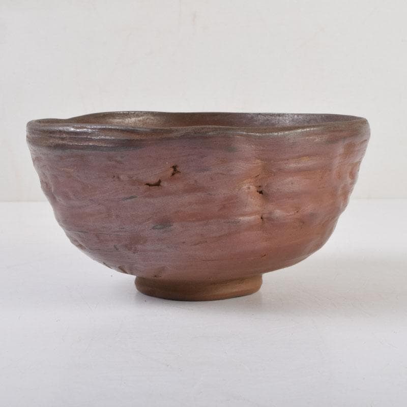 茶道具　常滑焼　滝田椿渓作　真焼　茶碗　時代箱　C　8714