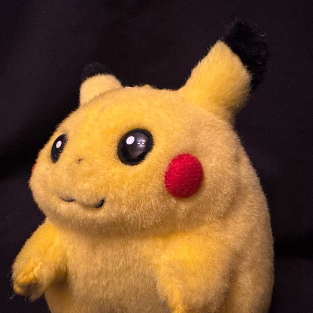 初期1998ピカチュウ ぬいぐるみ まんまる笛サウンド ミニサイズ 当時物