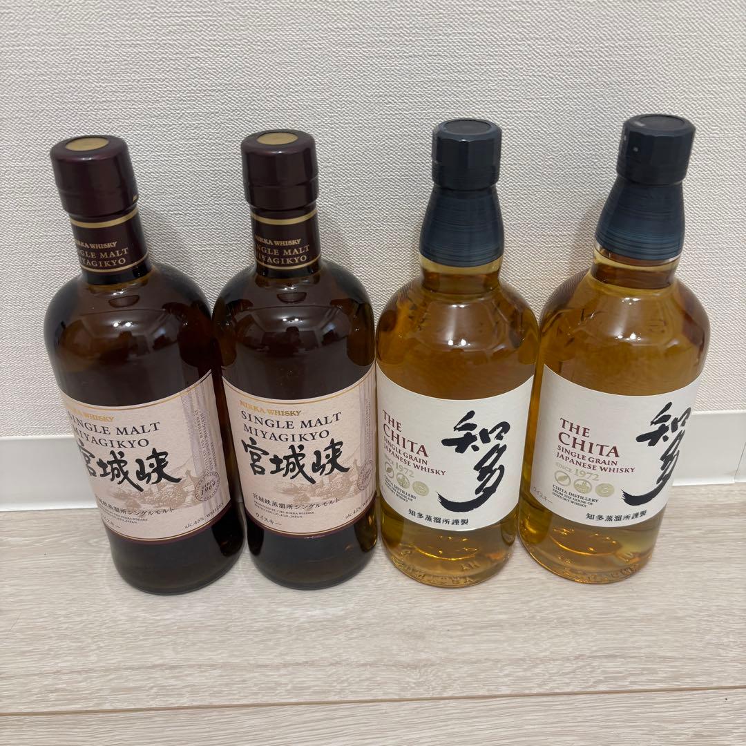 宮城峡 知多 ジャパニーズウイスキー ４本セット