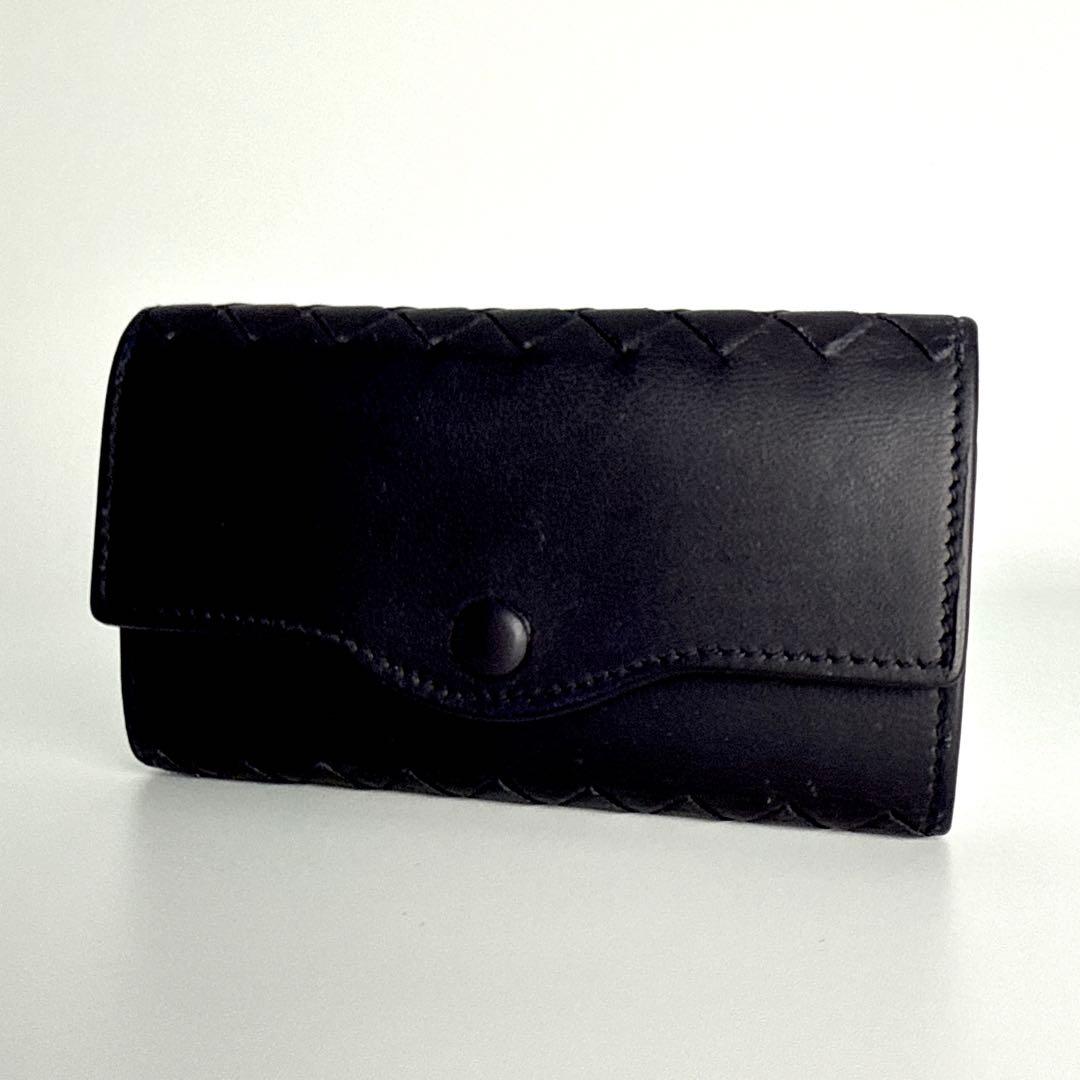 ボッテガ ヴェネタ イントレチャート ６連 キーケース レザー 本革 ネイビー