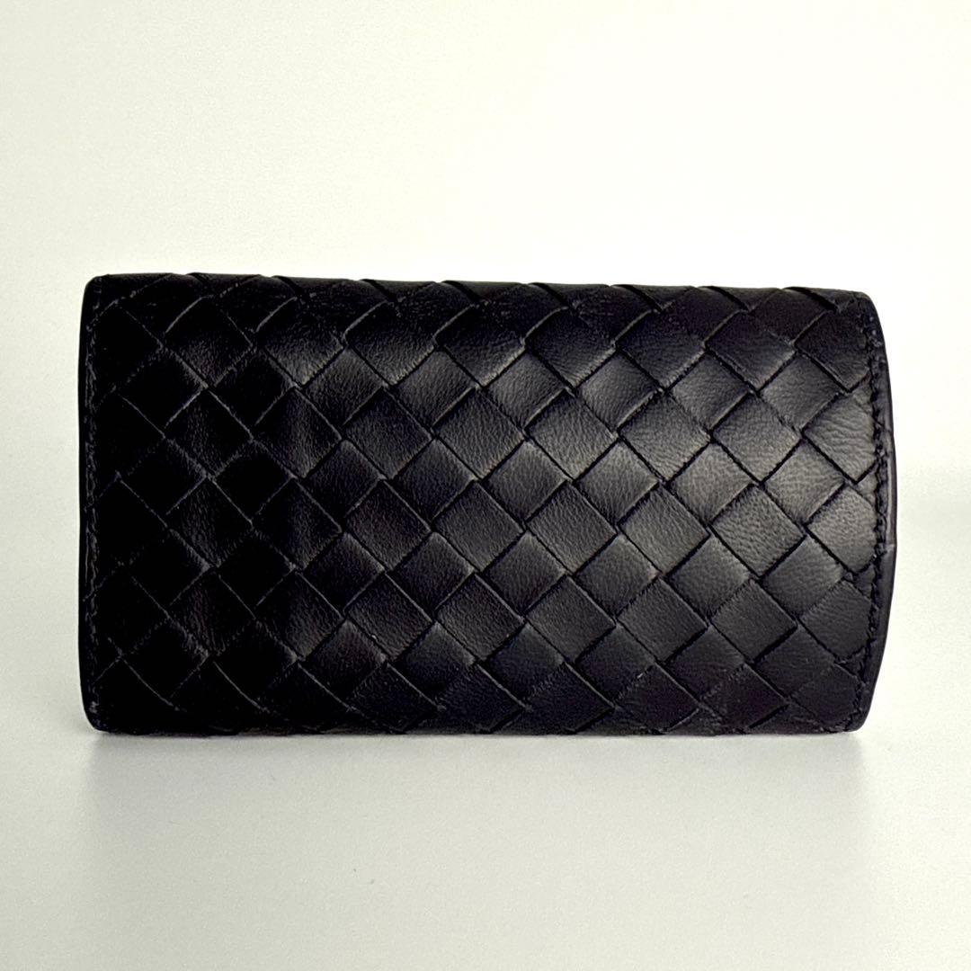 ボッテガ ヴェネタ イントレチャート ６連 キーケース レザー 本革 ネイビー