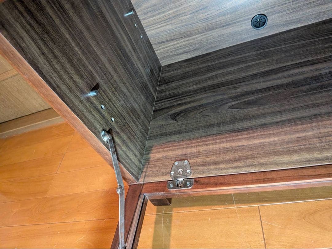 ■送料込■無印 木製 テレビボード AVラック テレビ台 ウォールナット 引出し