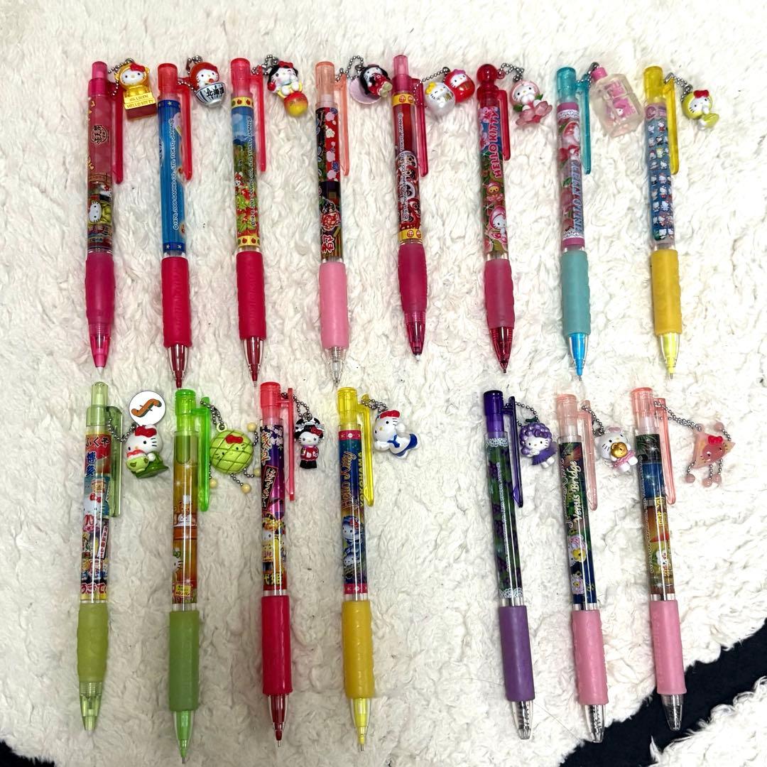 ご当地キティちゃん　シャープペンシル ボールペン 15本セット