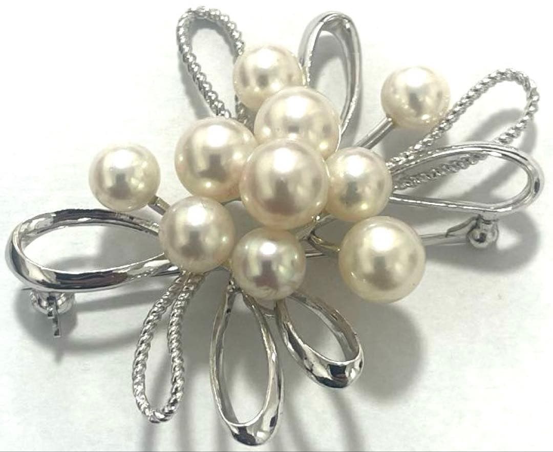 ♣️MIKIMOTO ミキモトパールブローチ パール10粒