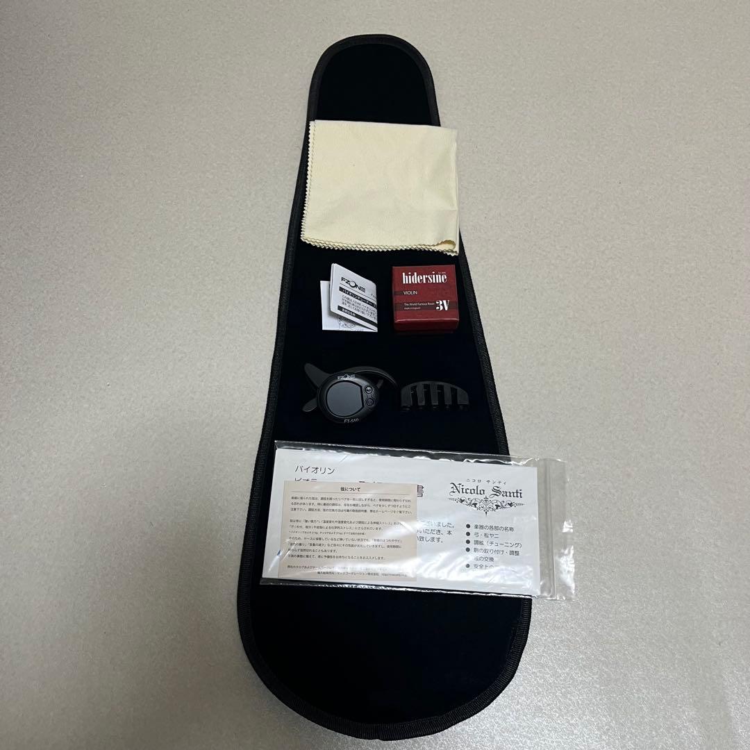 美品 Nicolo Santi NSN60S 4/4 バイオリン 初心者用