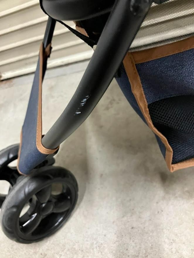 【美品】GEXジェックス　わんわんカート三輪　デニム柄