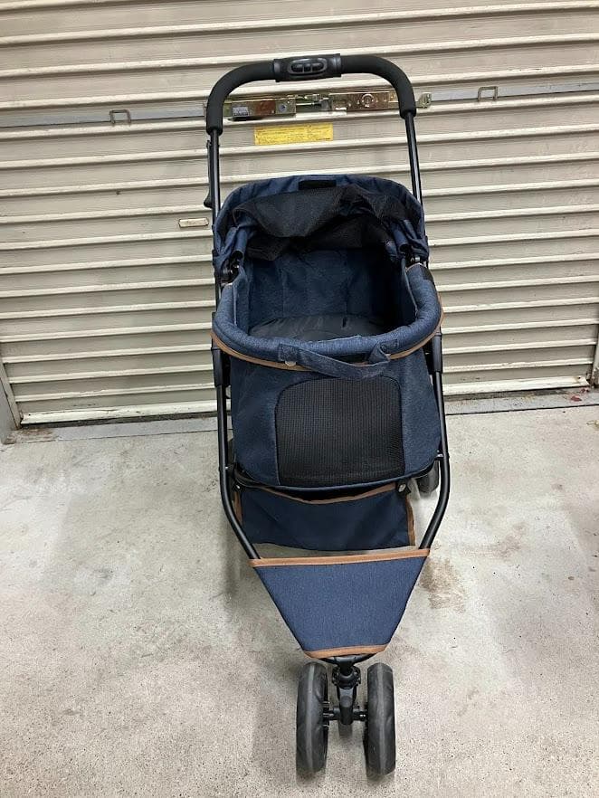 【美品】GEXジェックス　わんわんカート三輪　デニム柄