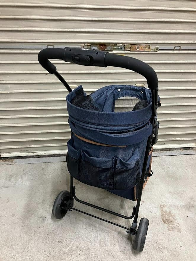 【美品】GEXジェックス　わんわんカート三輪　デニム柄