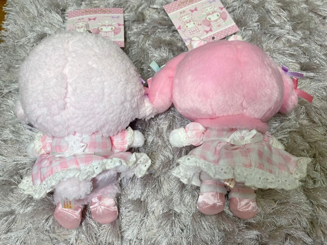 マイメロディ マスコット ぬいぐるみ リボンでおそろ　タグ付き 美品セット
