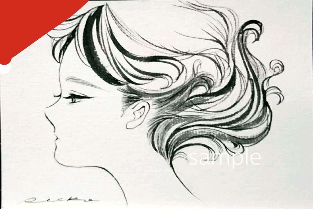 専用　肉筆原画《 AIR 》墨絵   絵画  和紙