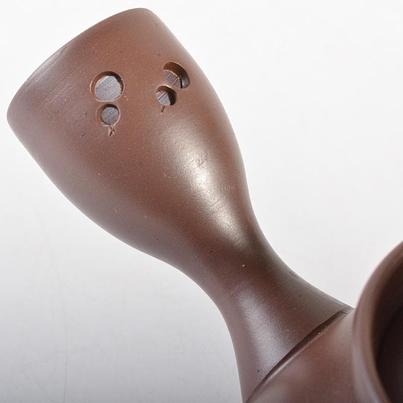 煎茶道具　萬古焼　伊藤実山作　急須　茶壷　共箱　C　R7256