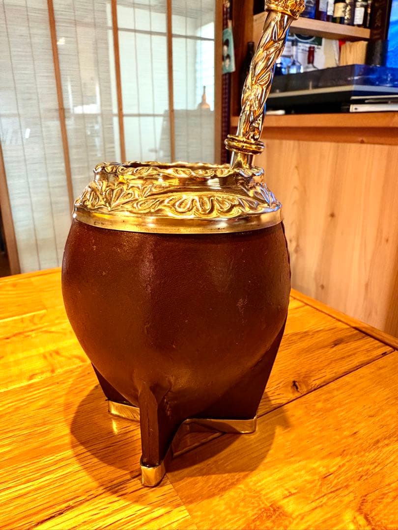 マテ壺・ボンビージャ・2点セット