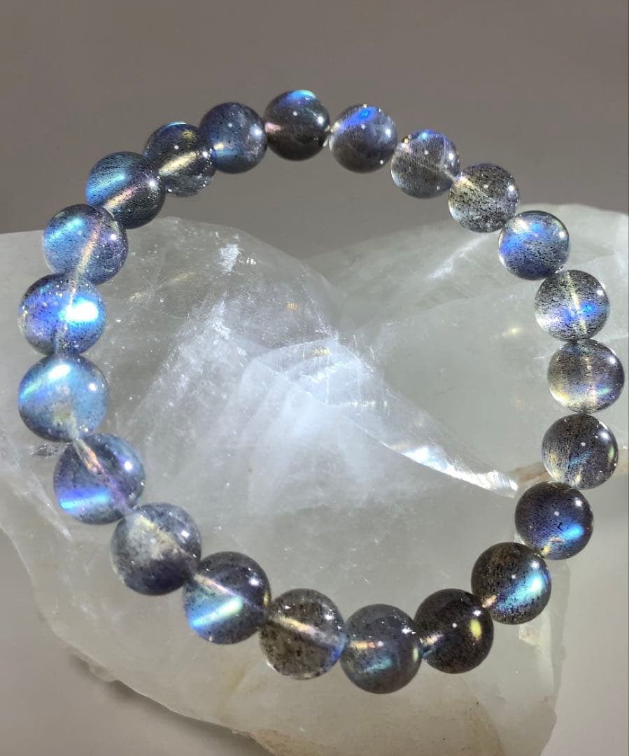 ミラクルを引き寄せるパワー❣️❣️ 超ハイグレード　ラブラドライト　ブレスレット