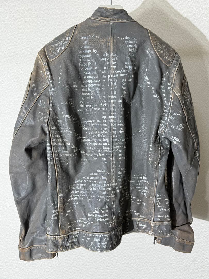 ドルチェ&ガッバーナ プリント総柄 レザージャケット レザージャケット