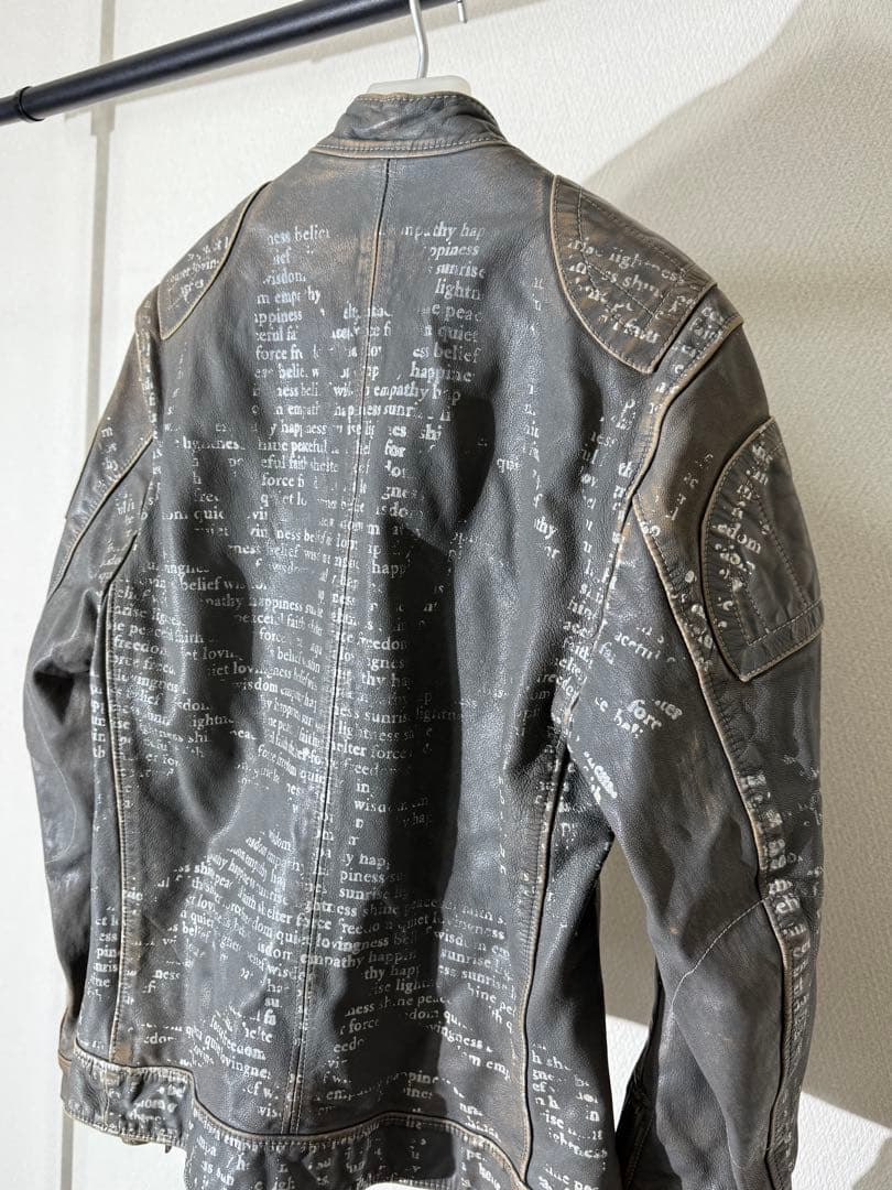 ドルチェ&ガッバーナ プリント総柄 レザージャケット レザージャケット