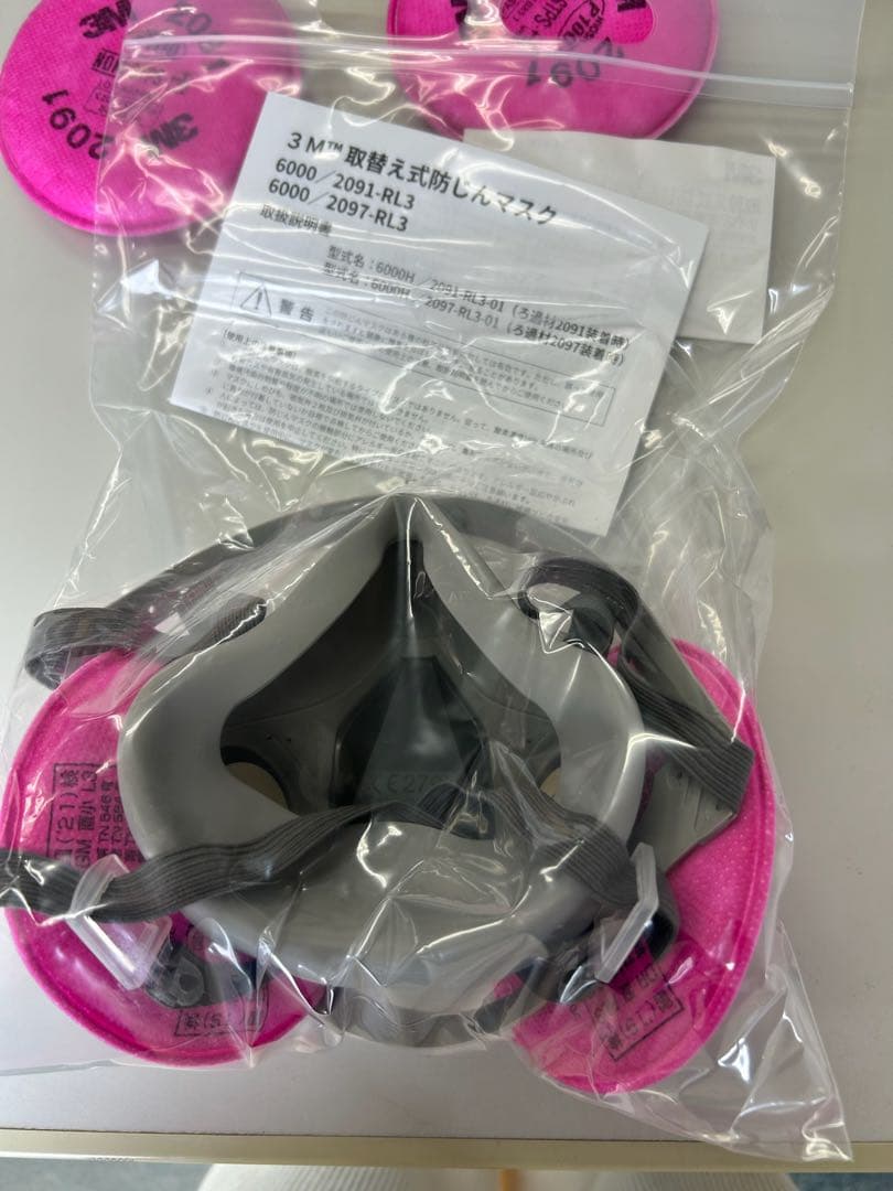 3M 取替え式 防じんマスク 6000／2091-RL3 Mサイズ6個セット