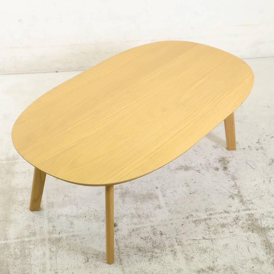 値下2024年製 展示品 ウニコ NERUM ネルム こたつテーブル 楕円オーク
