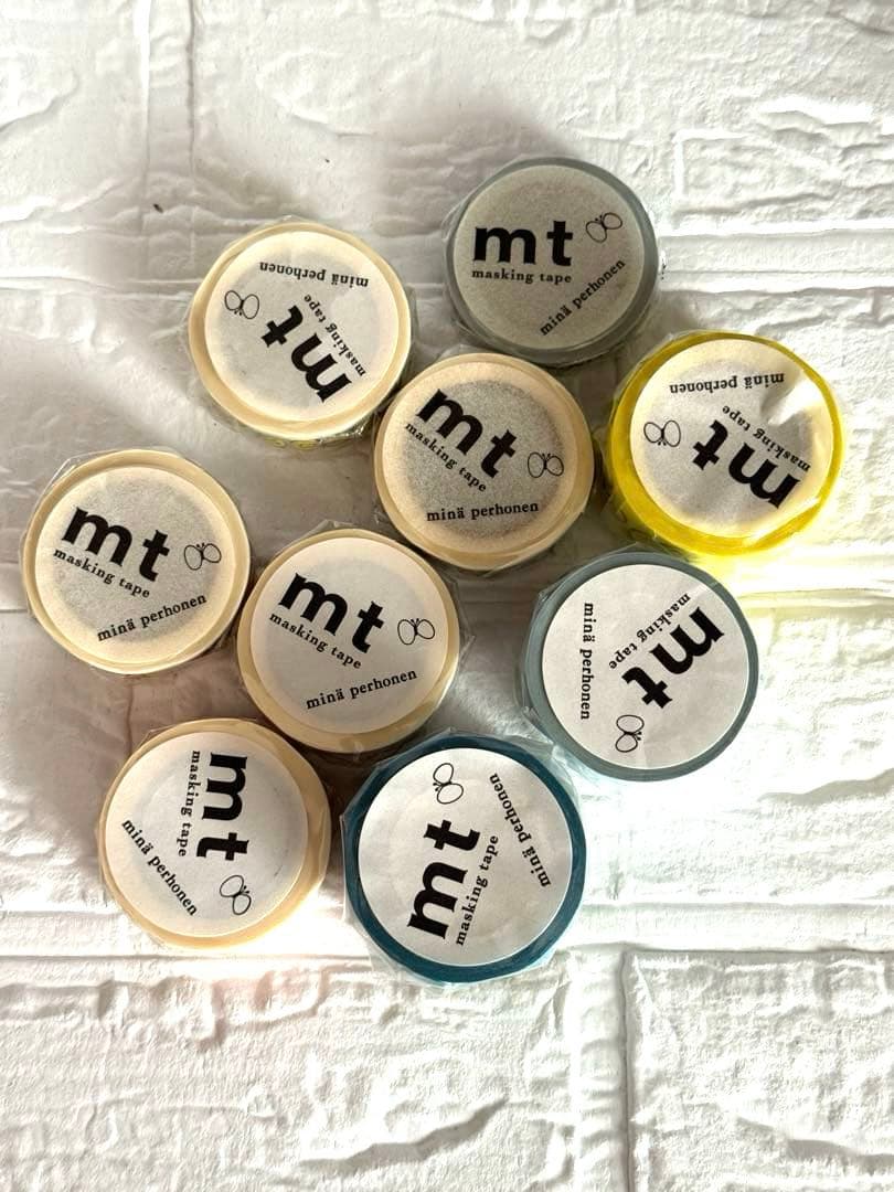 【廃盤】mt ×ミナペルホネン　マスキングテープ 9個セット【未使用】