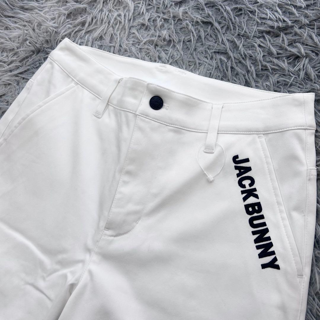新品　ジャックバニー　パンツ　ストレッチ　裏起毛　秋冬　ホワイト　サイズ2