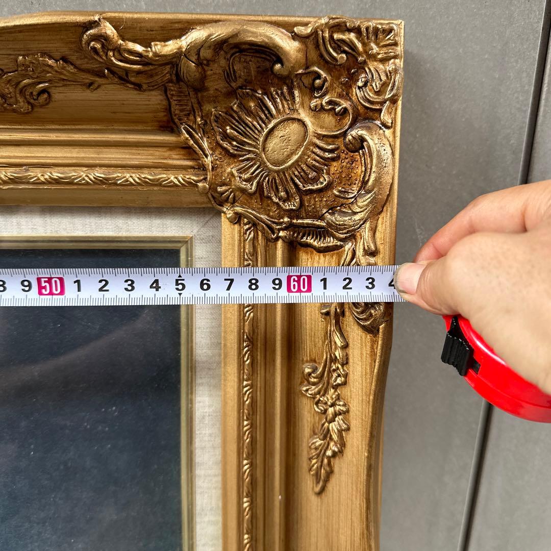 額縁　特大　ヴィンテージ　鏡　アンティーク　F10？　フレーム　額縁　インテリア