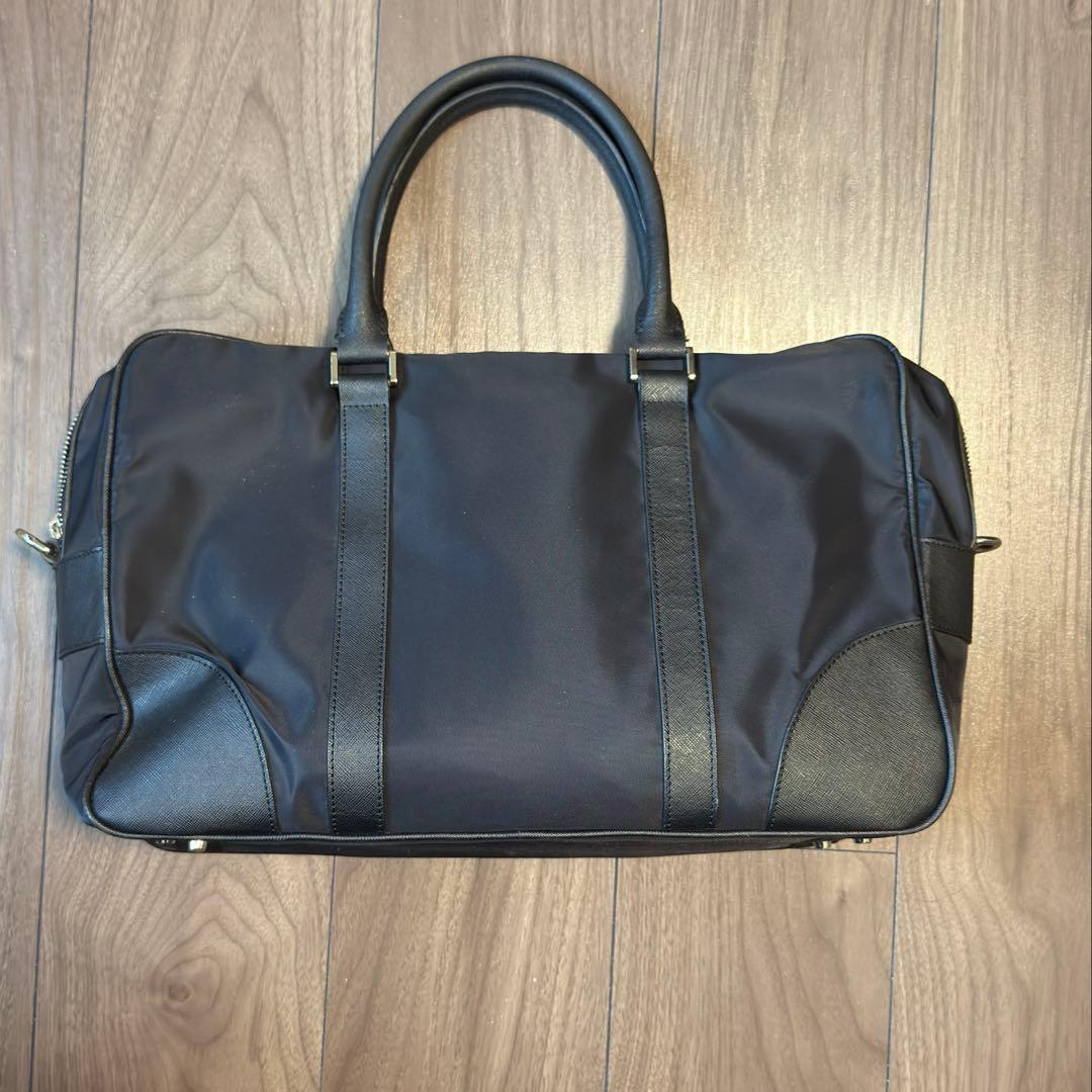 あ*ん様 PRADA プラダ ビジネスバッグ ナイロン レザー 黒