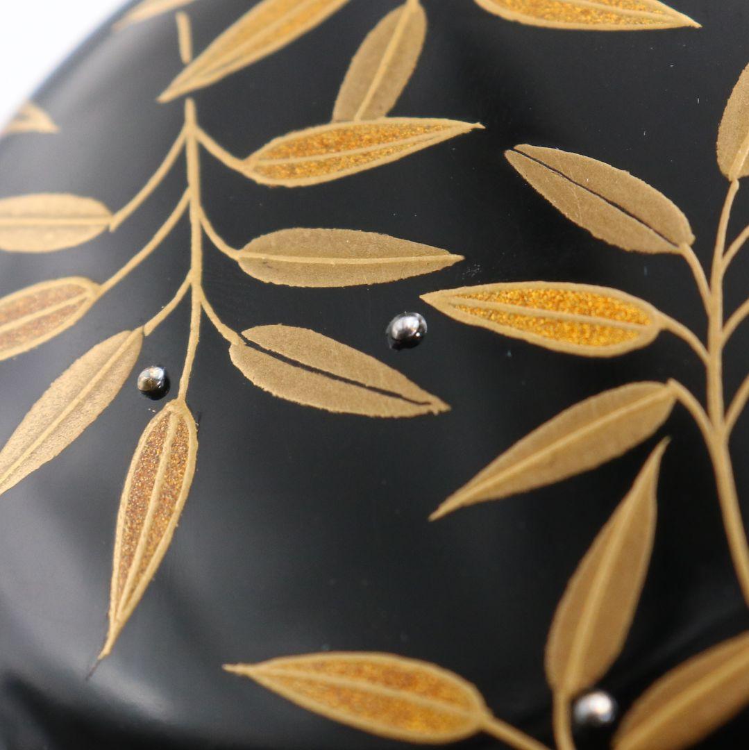 蒔絵師 筑城良斉作 笹露 大棗 茶道具 共箱　V934