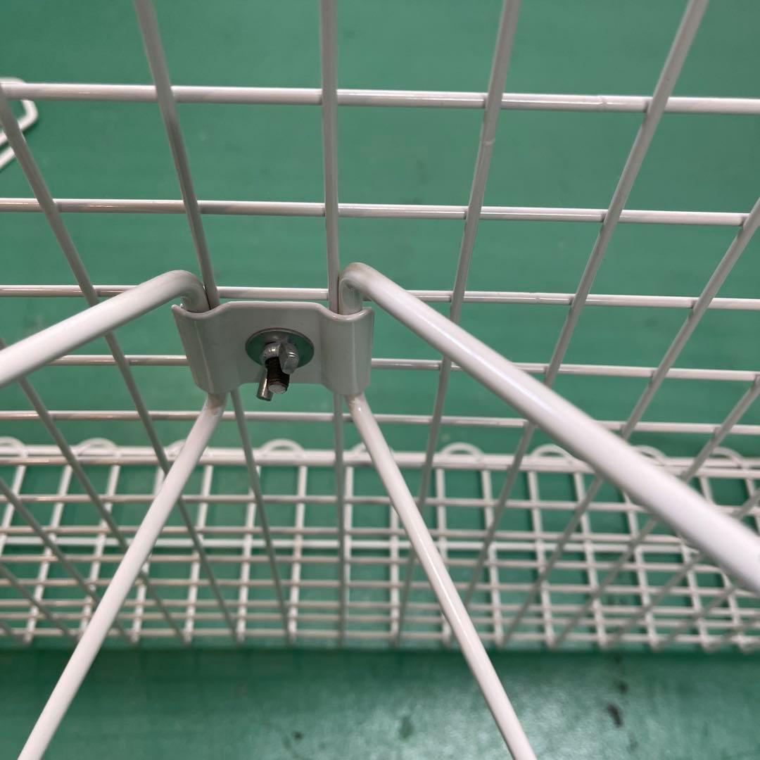 超美品！　バスケットワゴン　ホワイト　60cm 店舗用　4台セット