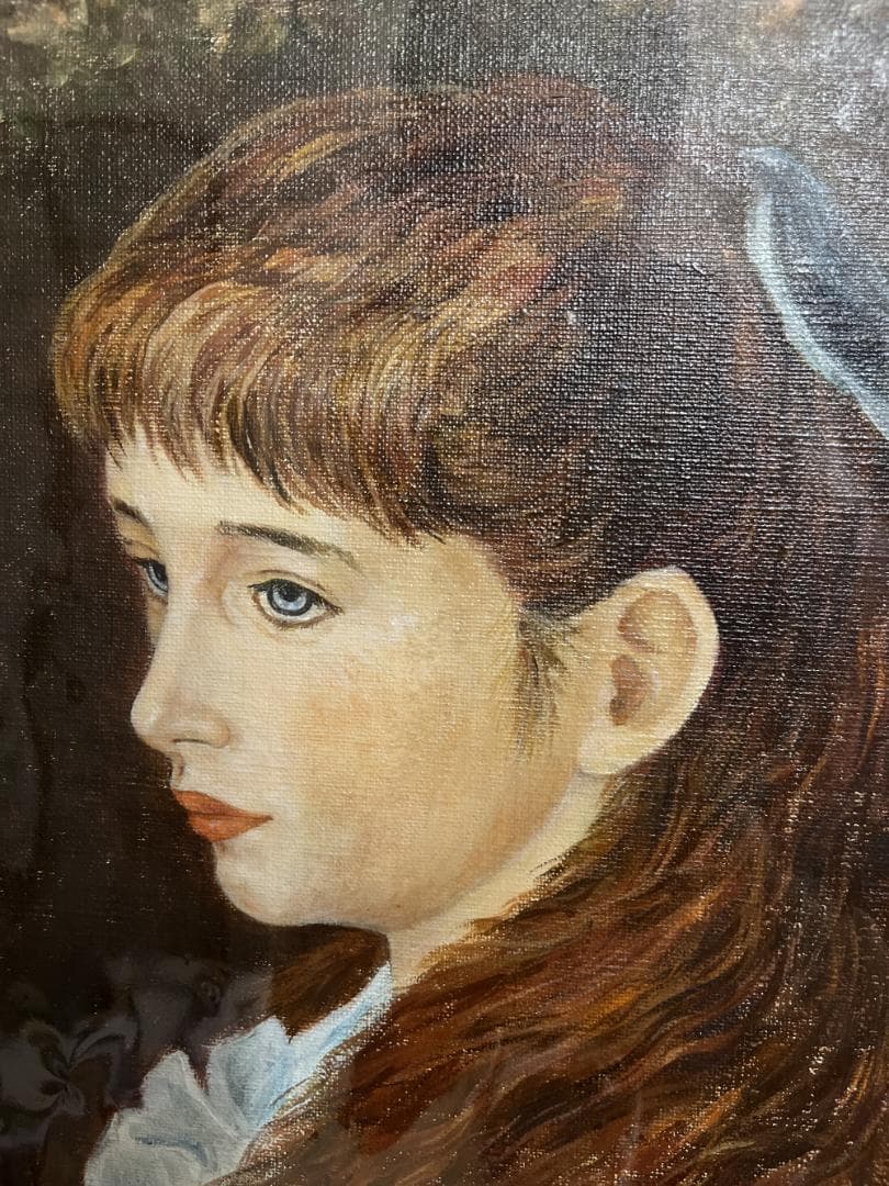 【複製画】ルノワール『少女イレーヌ(F10号)』人物画 世界の名画 肖像画 名作