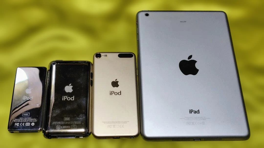 ジャンク扱い　Apple ipod nano・touch2台・ipad mini