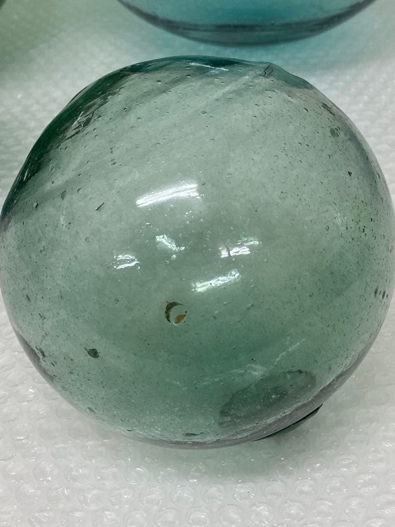 3-2421 ガラス玉・浮き玉　大小4個セット