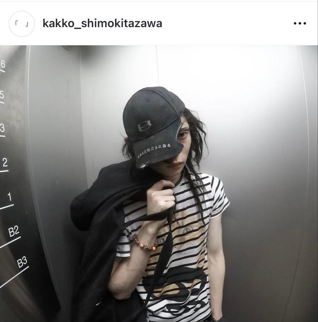 BALENCIAGAバレンシアガ　 ダークグレー キャップ　ダメージデザイン