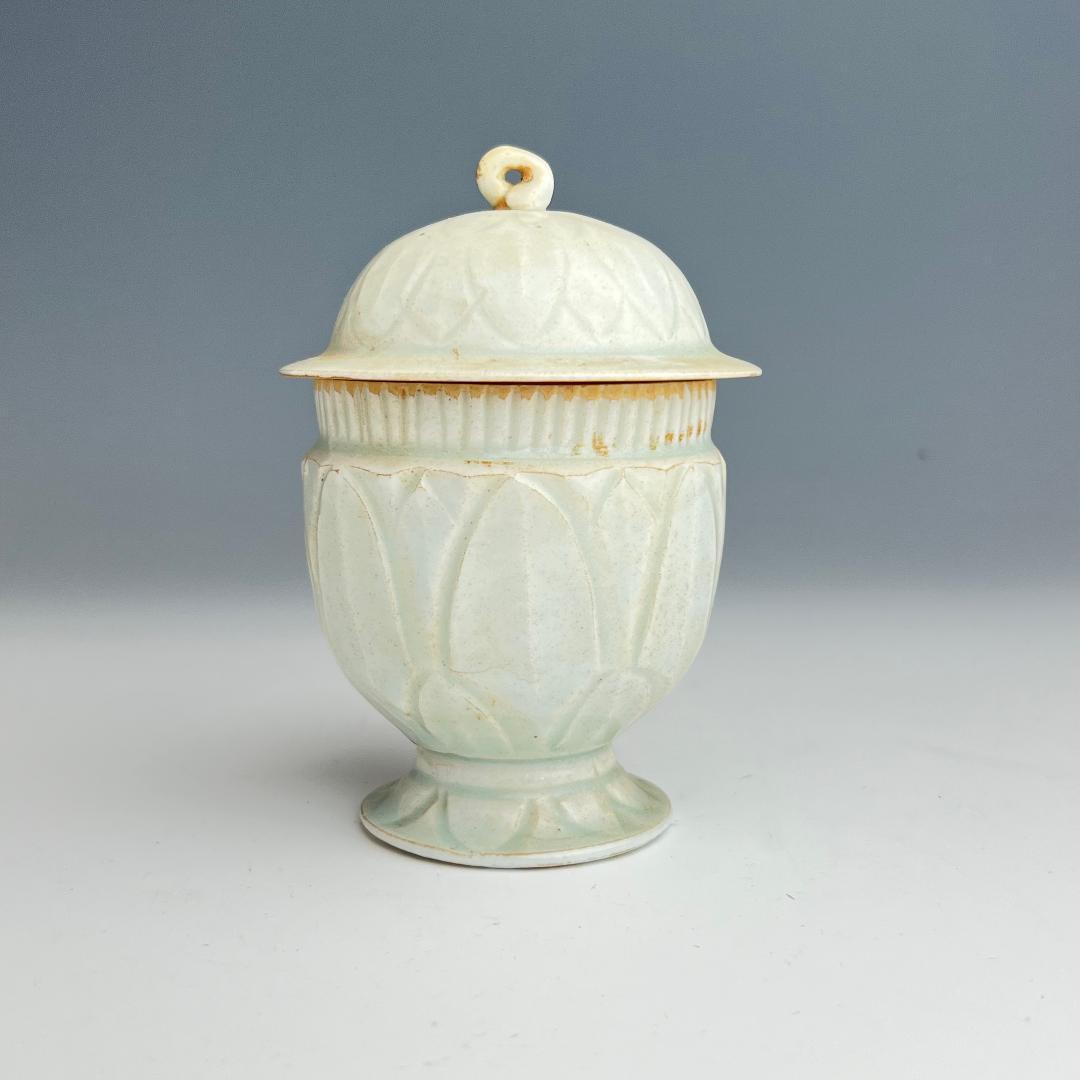 影青 青白釉蓋碗 南宋時代 景徳鎮 古玩 中国美術 唐物 擺件 611b