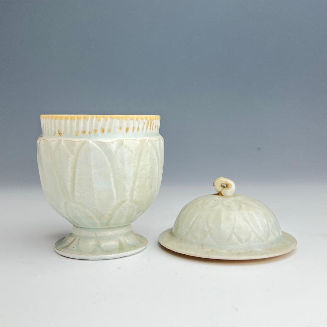 影青 青白釉蓋碗 南宋時代 景徳鎮 古玩 中国美術 唐物 擺件 611b