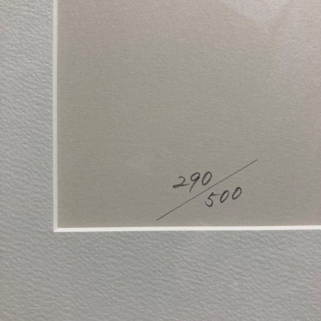 【真作保証】いわさきちひろ「 少女とぬいぐるみ」リトグラフ 印有り 版画 絵画