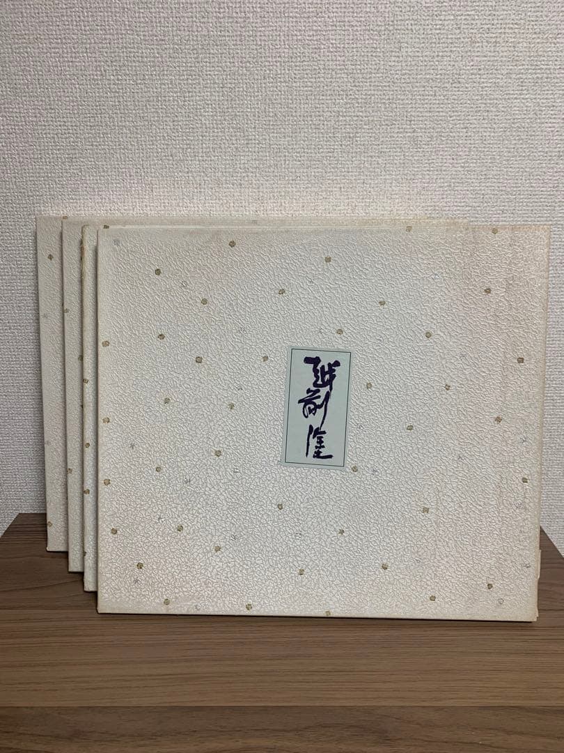 越前塗　半月盆　半月膳　天然木　うるし塗り　尺2 尺二　4枚セット ＋1