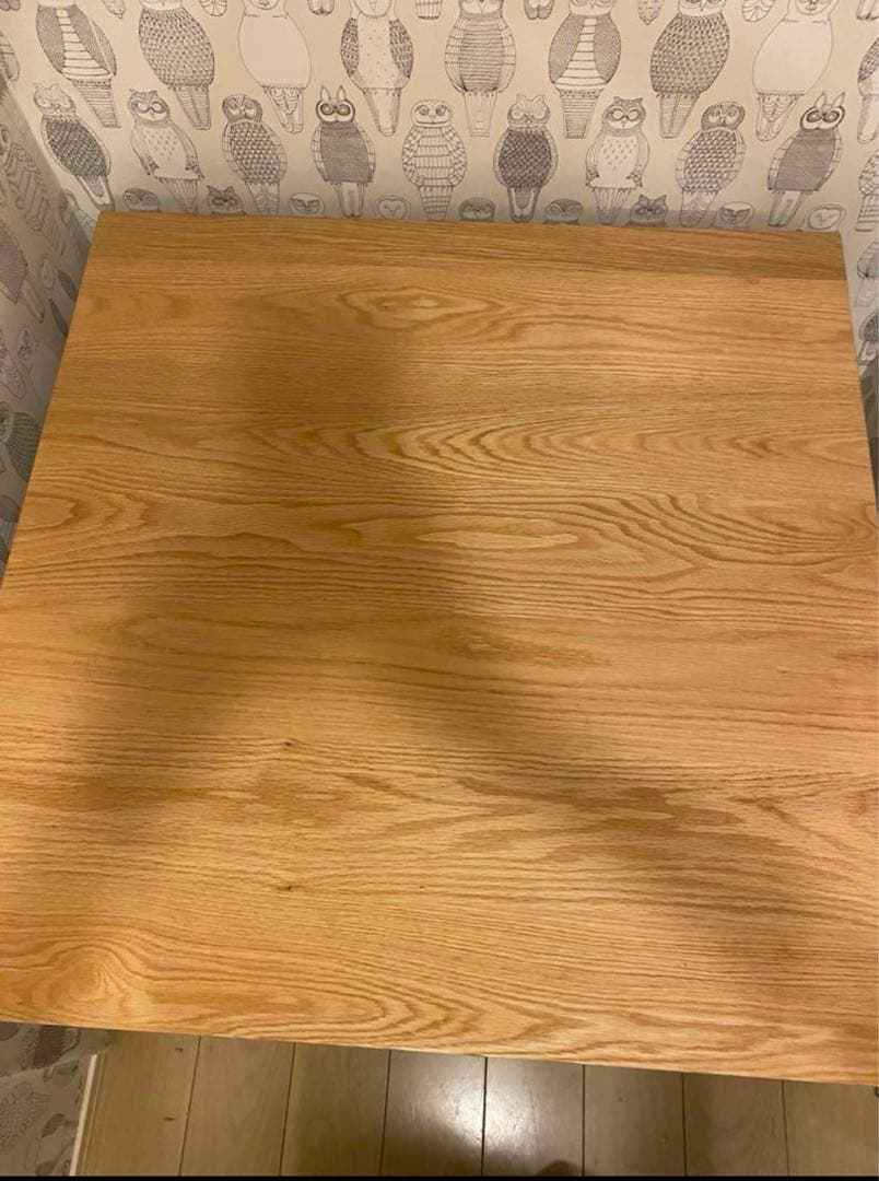 アイスブルー　コンランショップ オーク無垢材テーブル