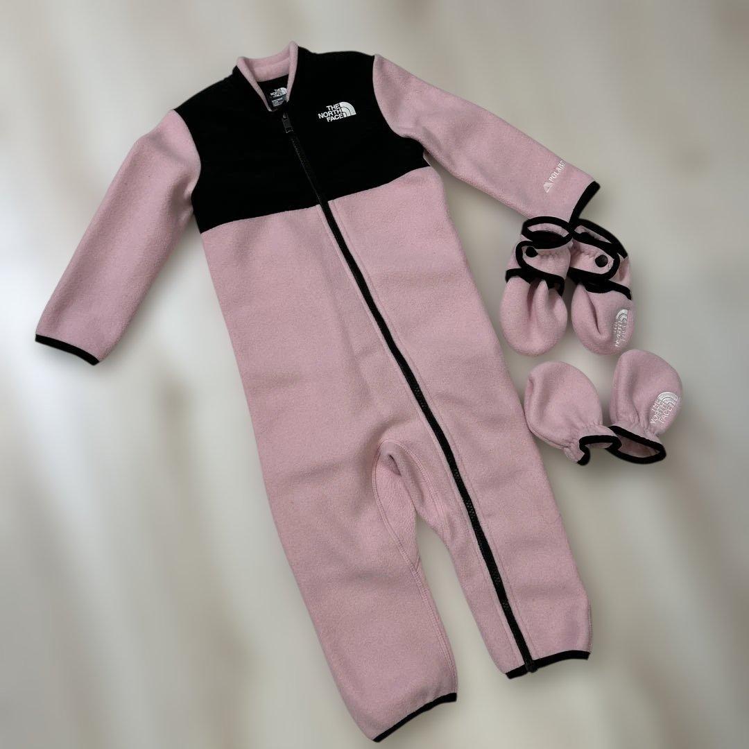 THE NORTH FACE フリースジャンプスーツ 手袋付き