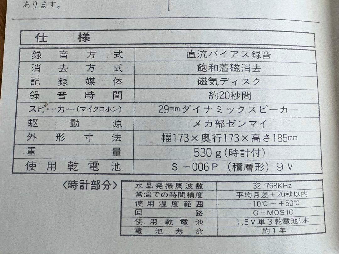 昭和レトロ　ツインバード　時計付おしゃべりピラミッド