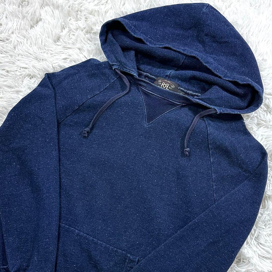 美品✨ラルフローレン RRL インディゴ染め スウェット パーカー プルオン