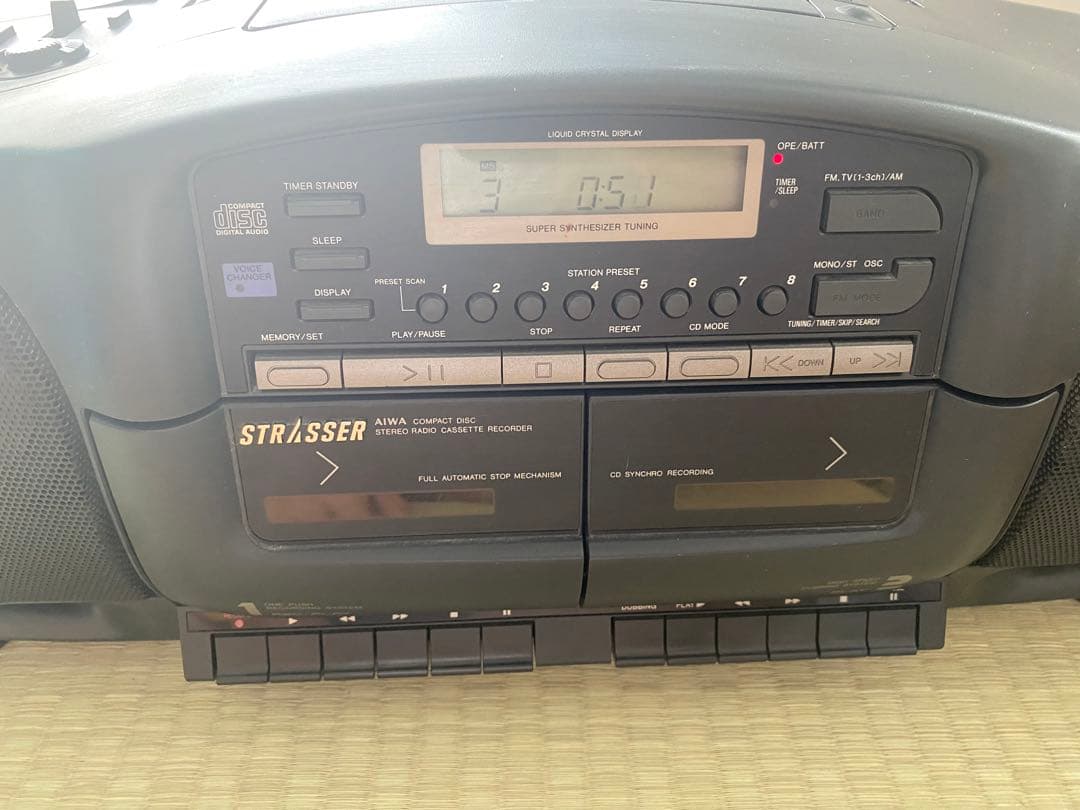 昭和レトロAIWA CSD-SR3 オーディオCDラジカセ　希少