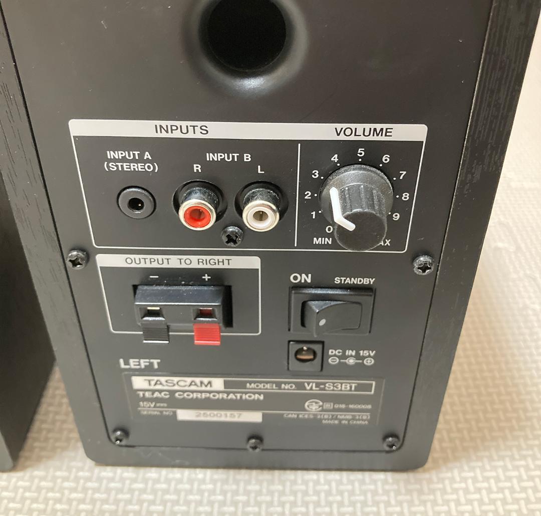 【美品】TASCAM VL-S3BT モニタースピーカー