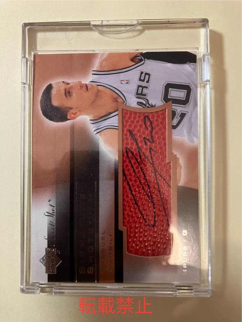 その他 UD Sweet Shot Emanuel Ginobili auto